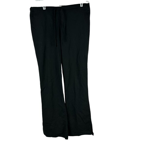 Cherokee Workwear Black Unisex Scrub Pants Size S 65% Polyester 35% Cotton - Picture 1 of 6